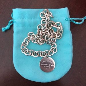 Tiffany circle chain necklace 🌟